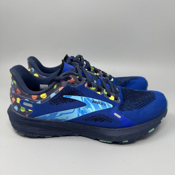 Brooks Launch 9 Women’s US 8.5 Blue Multi Bowl O’ Cereal  Running Shoes Sneakers - Picture 1 of 9